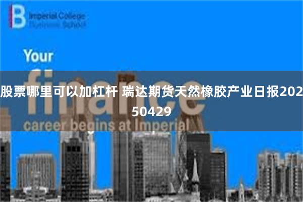 股票哪里可以加杠杆 瑞达期货天然橡胶产业日报20250429