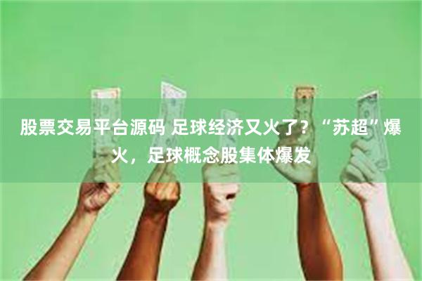 股票交易平台源码 足球经济又火了？“苏超”爆火，足球概念股集体爆发